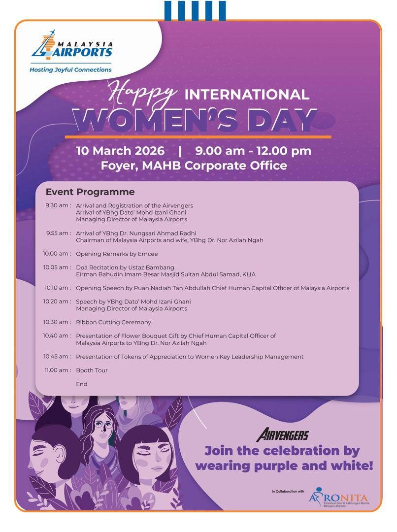 Booth Pengedar, Puan Nur Hafizah di MAHB Corporate Office sempena Women's Day 10 Mac 2025 — 1