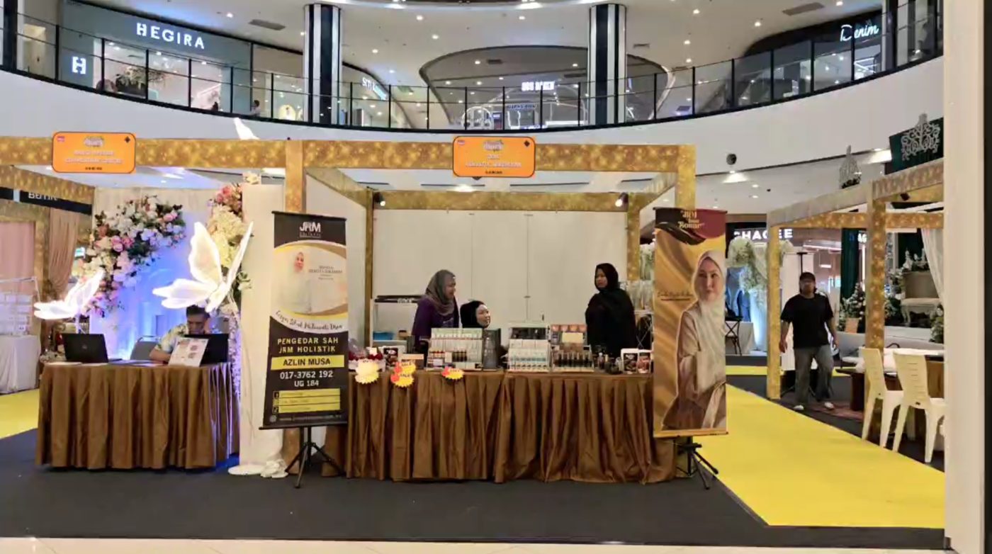 Booth Pengedar, Puan Azlin Musa sempena Festival Pengantin di AEON Mall Nilai 13 Mei Hingga 18 Mei 2025 — 2