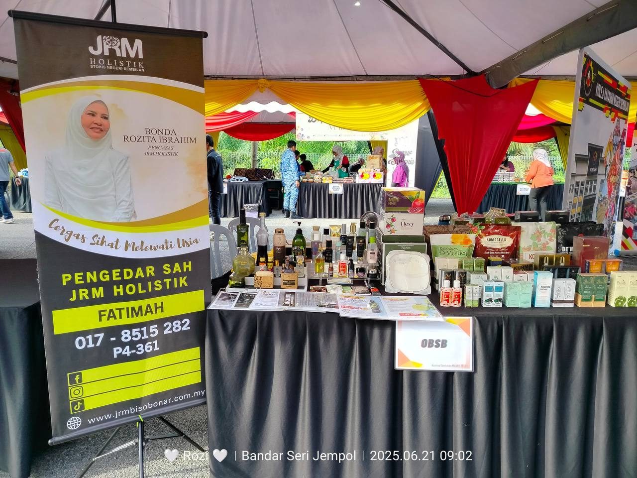 Booth Pengedar, Puan Fatimah dan Puan Roziah sempena Karnival Sentuhan Madani Felda 21 Jun 2025 dan 22 Jun 2025 — 1