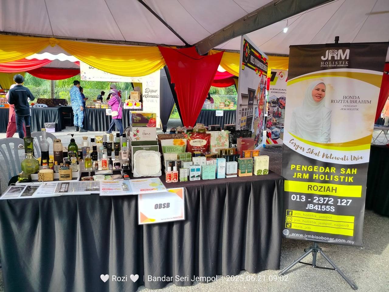 Booth Pengedar, Puan Fatimah dan Puan Roziah sempena Karnival Sentuhan Madani Felda 21 Jun 2025 dan 22 Jun 2025 — 2
