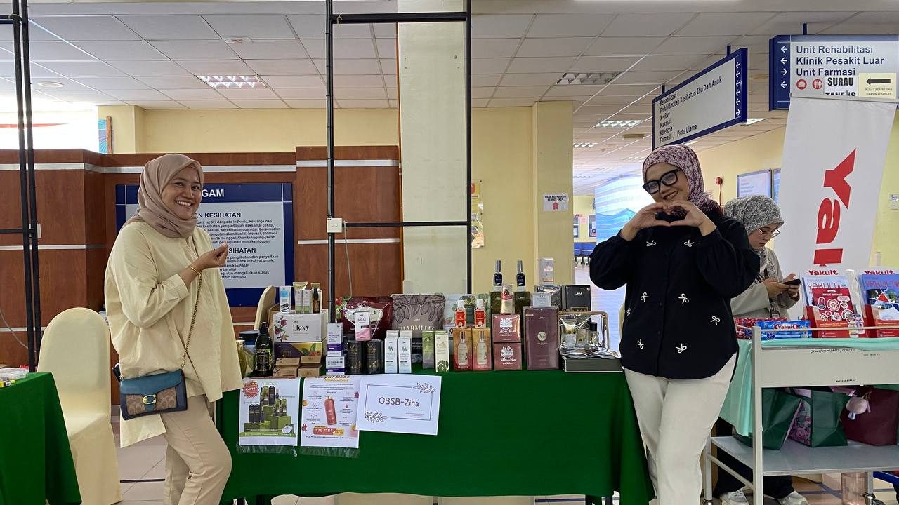 Pembukaan Booth JRMNS oleh Team OBSB sempena Program Minggu Penyusuan Susu Ibu — 1