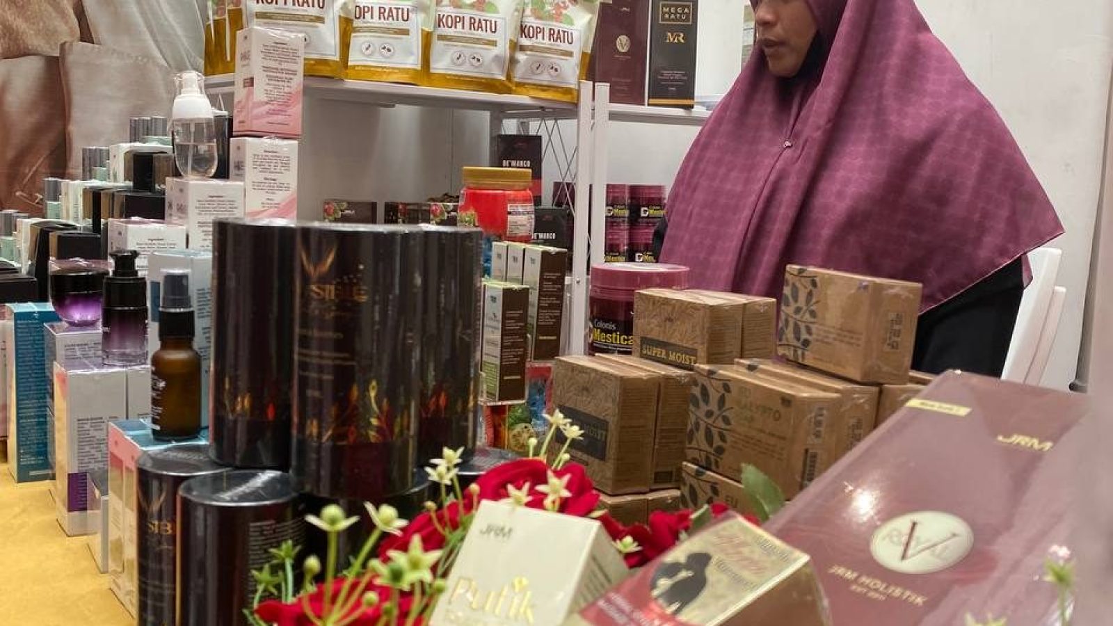 JRM product range at the Mydin Mall Seremban 2 Bridal Festival booth