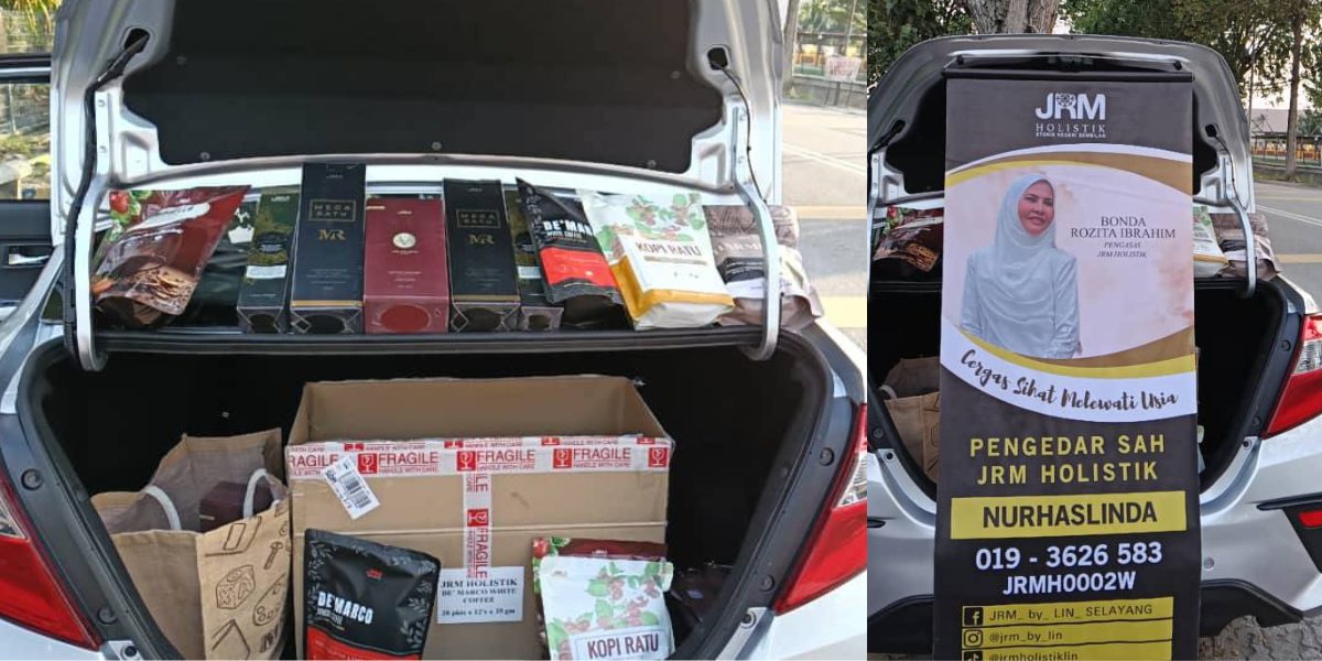Car Boot Sales oleh Pengedar JRMNS, Puan Nurhaslinda di Berhadapan Masjid Pekan Sungai Besar, Selangor pada 16 Ogos 2025