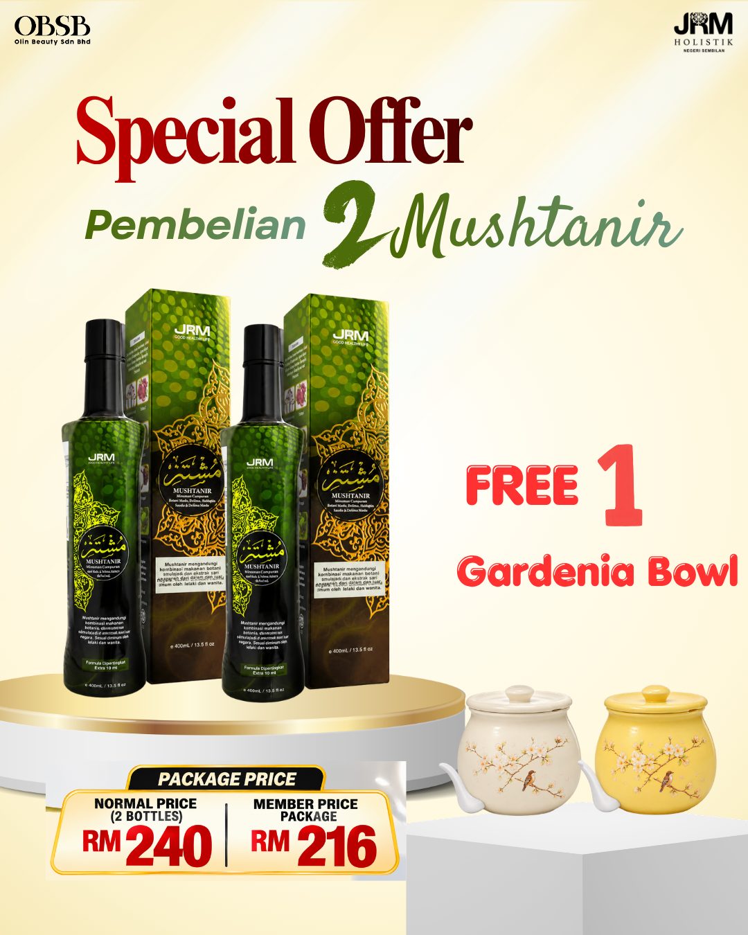 Special Offer — Pembelian 2 Mushtanir