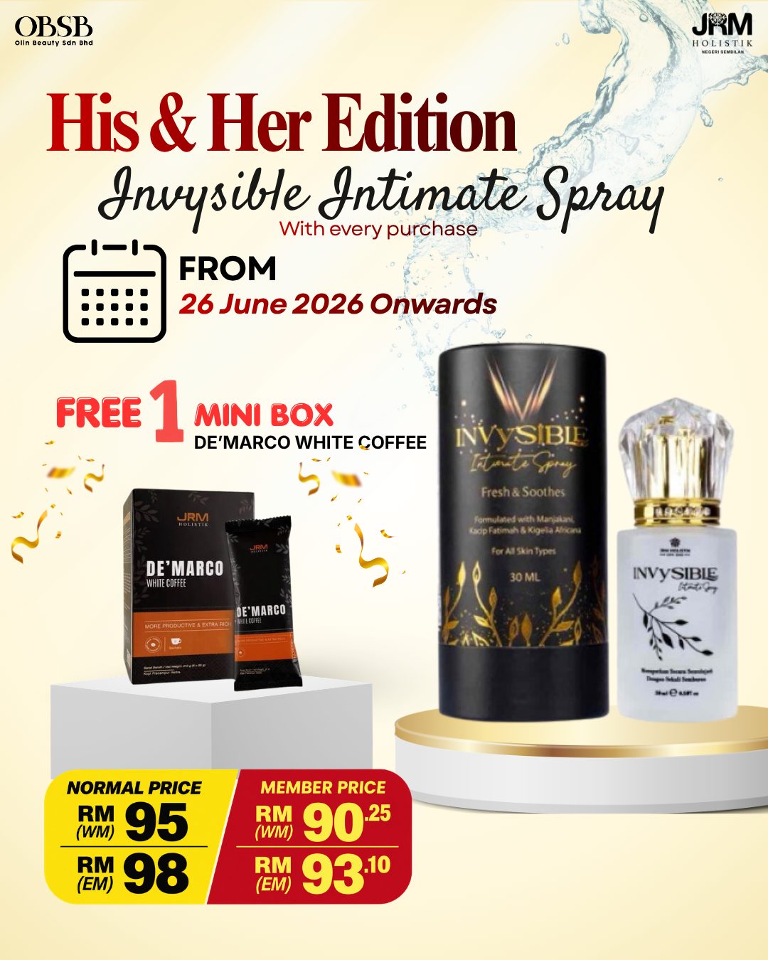 His & Her Edition — Invysible Intimate Spray